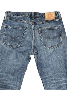 Levi’s 511 Slim Fit Jeans Mens 32x30 Medium Wash Distressed Denim Unisex